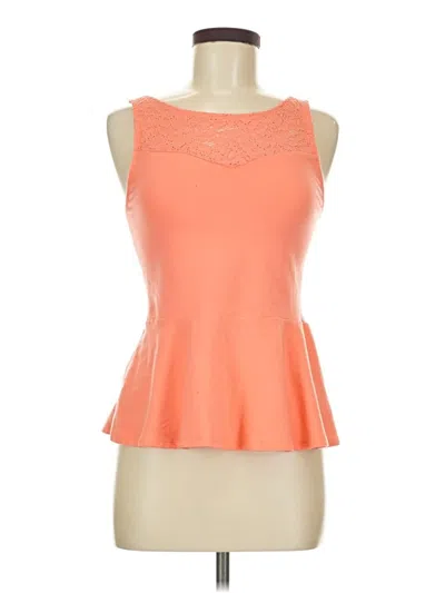 Pre-owned Express Tank Top Orange Strapless Neckline Tops