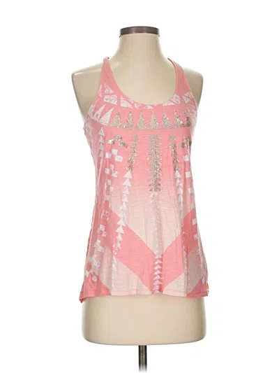 Pre-owned Express Tank Top Pink Halter Neckline Tops