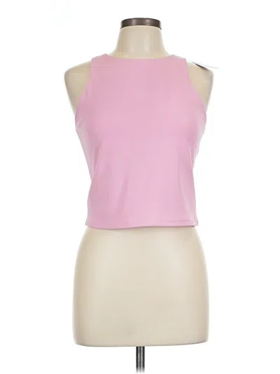 Pre-owned Express Tank Top Pink Halter Neckline Tops