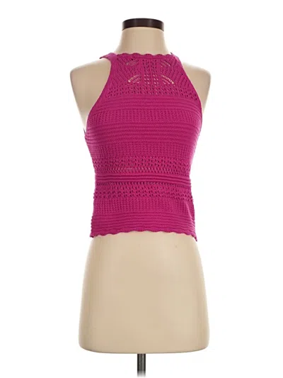 Pre-owned Express Tank Top Pink Halter Neckline Tops