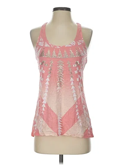 Pre-owned Express Tank Top Pink Halter Neckline Tops