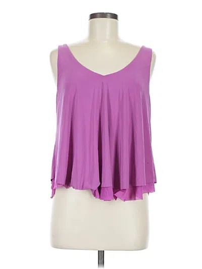 Pre-owned Express Tank Top Purple Strapless Neckline Tops