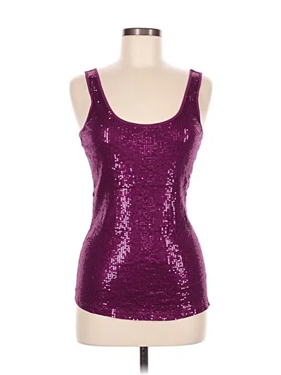 Pre-owned Express Tank Top Purple Strapless Neckline Tops