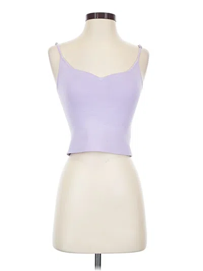 Express Tank Top Purple Strapless Neckline Tops