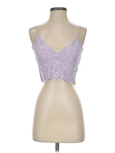 Pre-owned Express Tank Top Purple Sweetheart Neckline Tops
