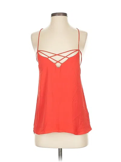Pre-owned Express Tank Top Red Halter Neckline Tops