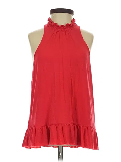 Pre-owned Express Tank Top Red Halter Neckline Tops
