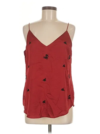 Pre-owned Express Tank Top Red Halter Neckline Tops