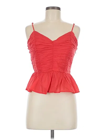 Express Tank Top Red Strapless Neckline Tops