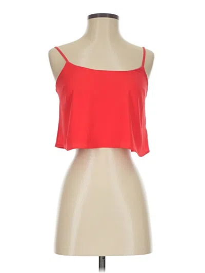 Pre-owned Express Tank Top Red Strapless Neckline Tops