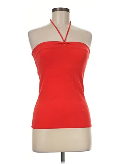 Pre-owned Express Tank Top Red Strapless Neckline Tops