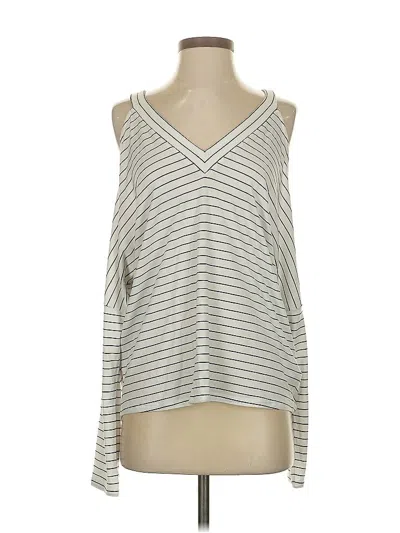 Pre-owned Express Tank Top Silver Cold Shoulder Neckline Tops