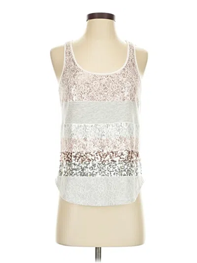 Pre-owned Express Tank Top Silver Halter Neckline Tops