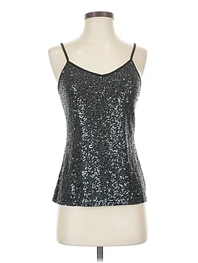 Pre-owned Express Tank Top Silver Halter Neckline Tops