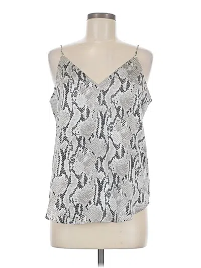 Pre-owned Express Tank Top Silver Halter Neckline Tops
