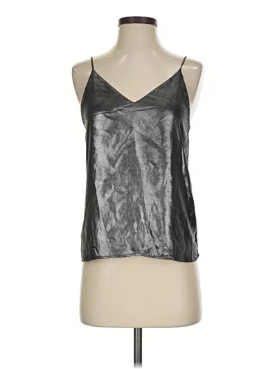 Pre-owned Express Tank Top Silver Halter Neckline Tops