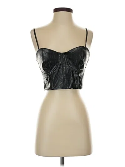 Pre-owned Express Tank Top Silver Strapless Neckline Tops