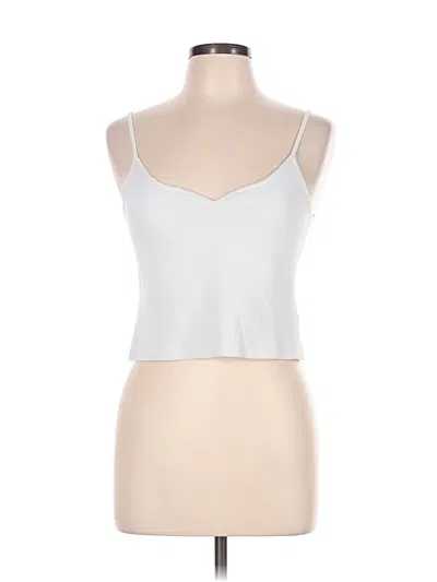 Pre-owned Express Tank Top Silver Strapless Neckline Tops