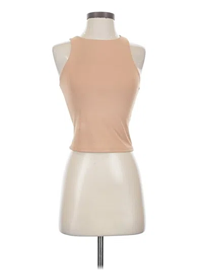 Pre-owned Express Tank Top Tan Halter Neckline Tops
