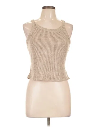 Pre-owned Express Tank Top Tan Halter Neckline Tops