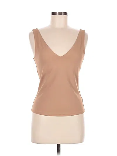 Express Tank Top Tan Plunge Neckline Tops