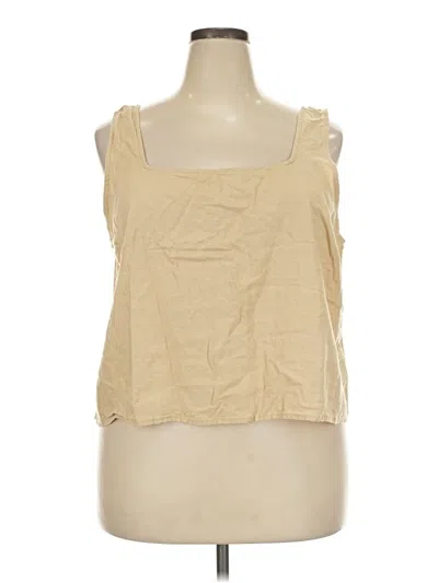 Pre-owned Express Tank Top Tan Square Neckline Tops