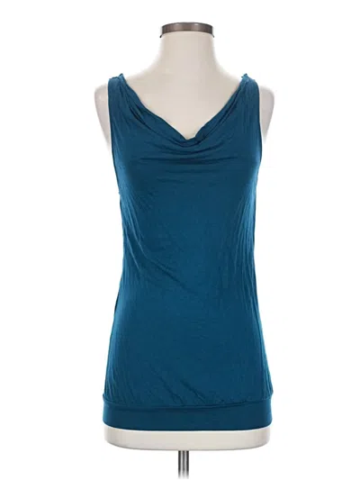 Pre-owned Express Tank Top Teal Cowl Neck Tops