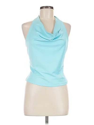Pre-owned Express Tank Top Teal Cowl Neck Tops