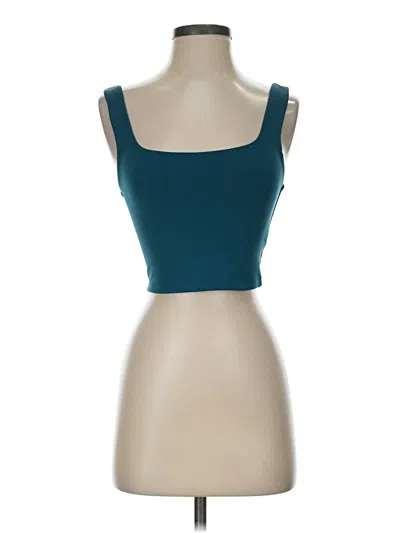 Pre-owned Express Tank Top Teal Square Neckline Tops