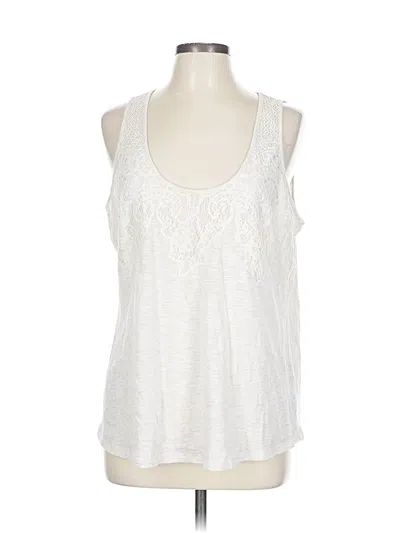 Pre-owned Express Tank Top White Halter Neckline Tops