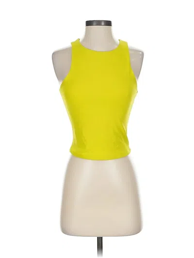 Pre-owned Express Tank Top Yellow Halter Neckline Tops