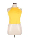 Express Tank Top Yellow Halter Neckline Tops In Yellow