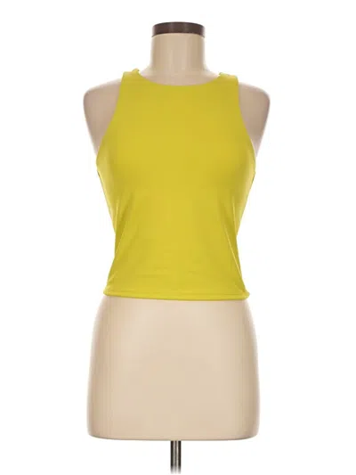 Pre-owned Express Tank Top Yellow Halter Neckline Tops