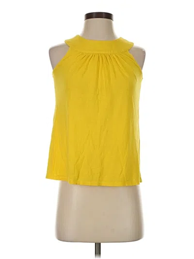 Pre-owned Express Tank Top Yellow Halter Neckline Tops