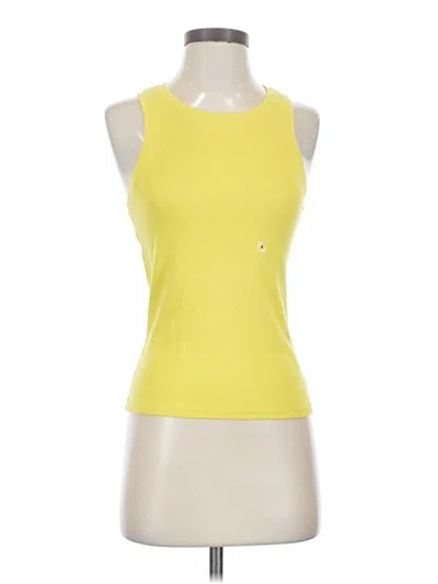 Express Tank Top Yellow Halter Neckline Tops