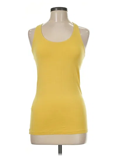 Pre-owned Express Tank Top Yellow Halter Neckline Tops