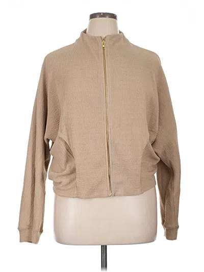 Pre-owned Express Track Jacket In Tan
