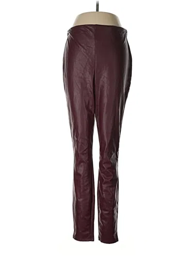 Pre-owned Express Track Pants In Burgundy