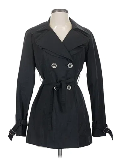 Pre-owned Express Trenchcoat In Black