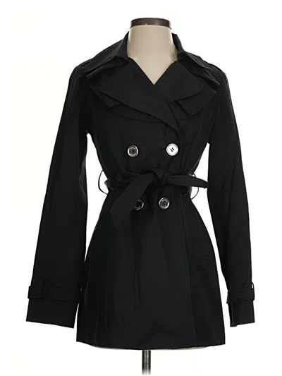 Pre-owned Express Trenchcoat In Black