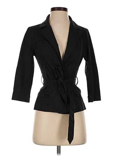 Pre-owned Express Trenchcoat In Black