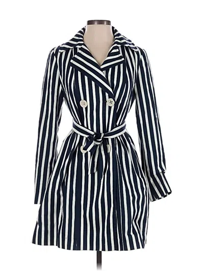 Pre-owned Express Trenchcoat In Blue