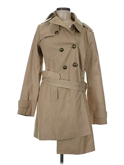 Pre-owned Express Trenchcoat In Brown