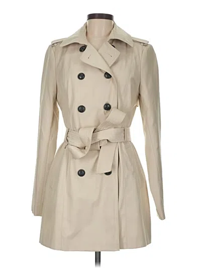 Pre-owned Express Trenchcoat In Ivory