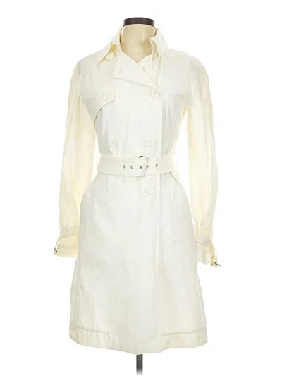 Pre-owned Express Trenchcoat In Ivory