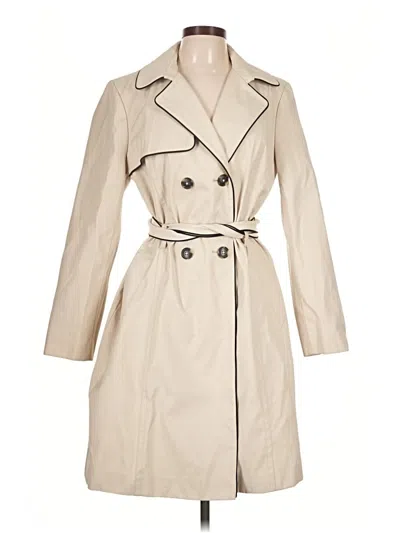 Pre-owned Express Trenchcoat In Ivory