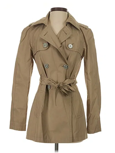 Pre-owned Express Trenchcoat In Tan
