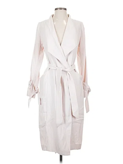 Pre-owned Express Trenchcoat In White