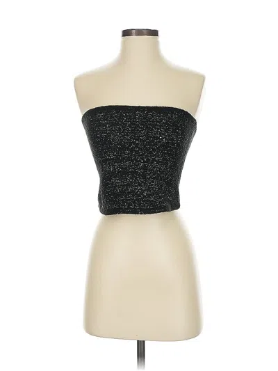 Pre-owned Express Tube Top Black Strapless Neckline Tops