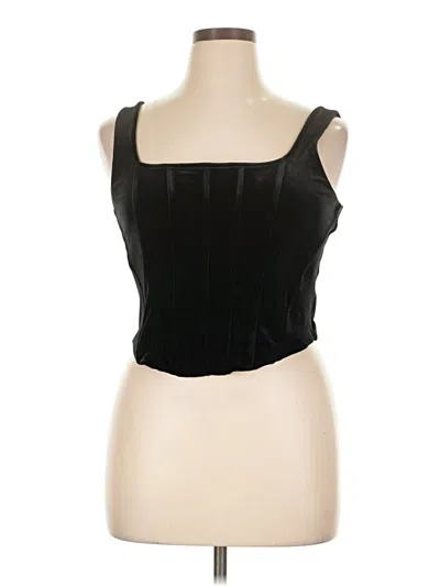 Pre-owned Express Tube Top Black Strapless Neckline Tops